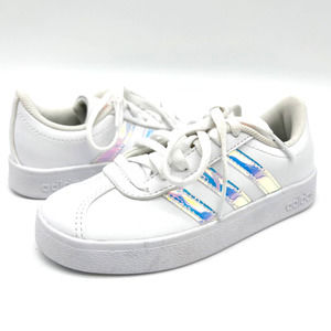 Adidas Grand Court 2.0 Shoes White Iridescent Youth Little Kid 11 - BRAND NEW